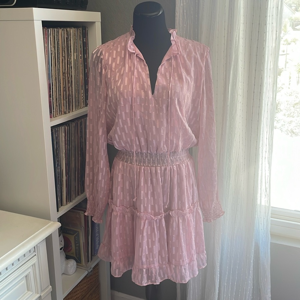 Pink Ruffle Dress, L